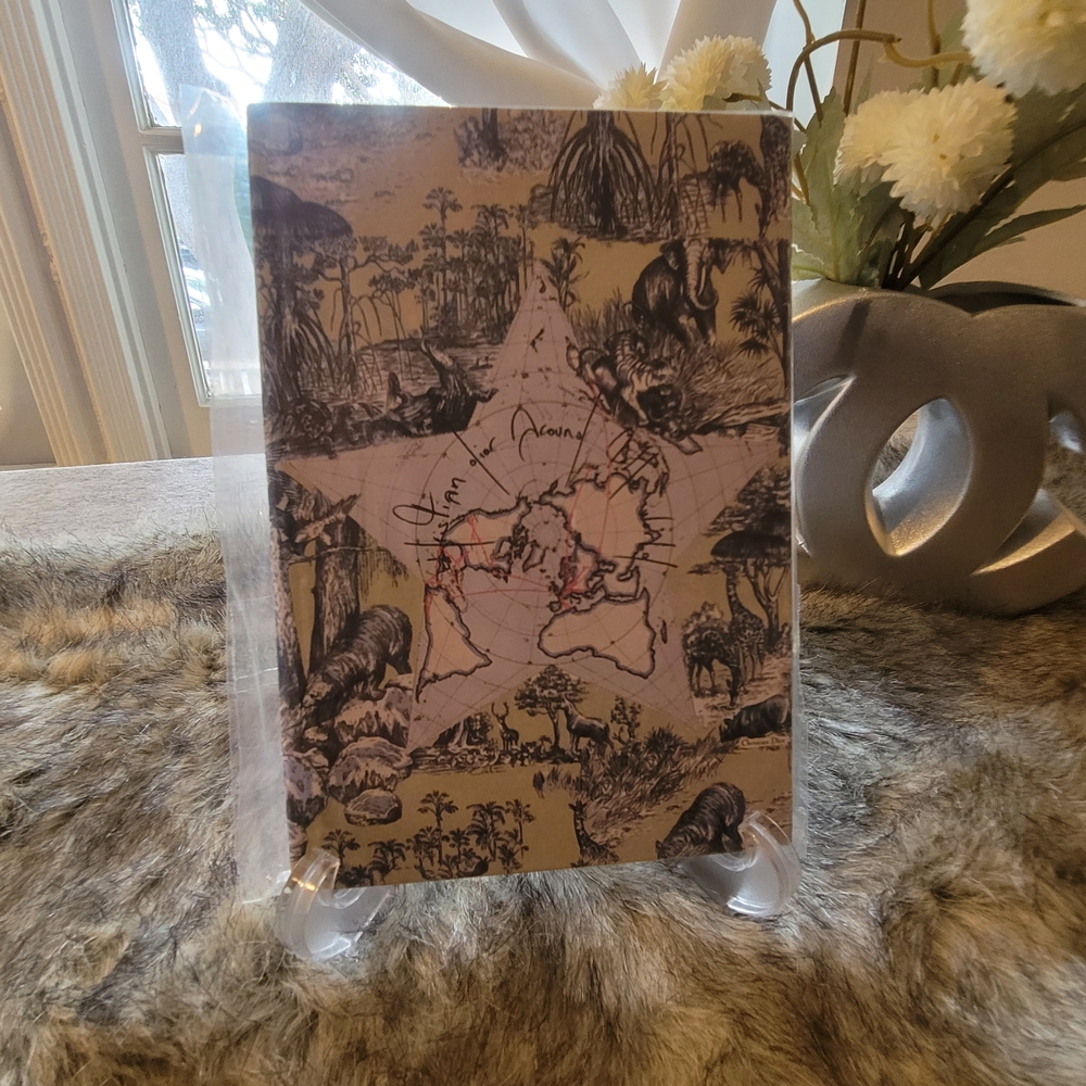 Vintage Map and Animal Print Journal